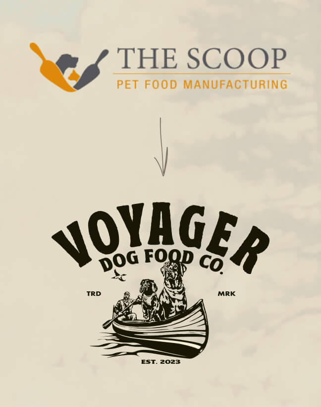 Scoop & Voyager Logos, Copper